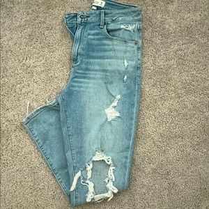 A&F High Rise Skinny Ankle Jeans (Curve Love)
